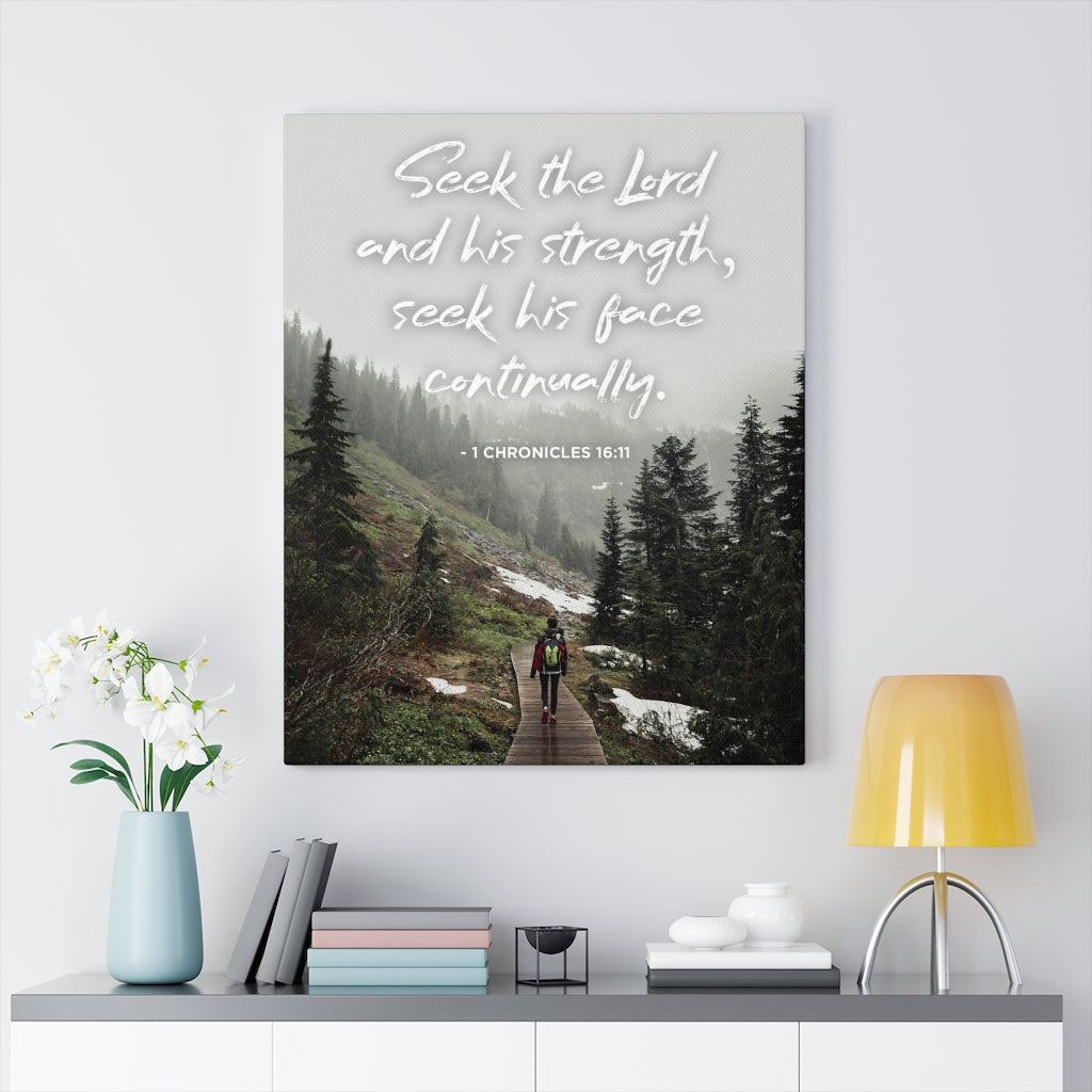 Scripture Walls Seek the Lord 1 Chronicles 16:11 Christian Wall Art Bible Verse Print Ready to Hang - Express Your Love Gifts