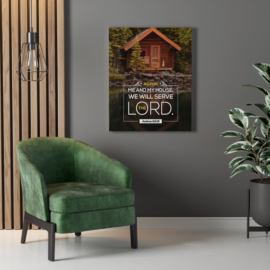Scripture Walls Serve The Lord Joshua 24:15 Christian Wall Art Bible Verse Print Ready to Hang - Express Your Love Gifts