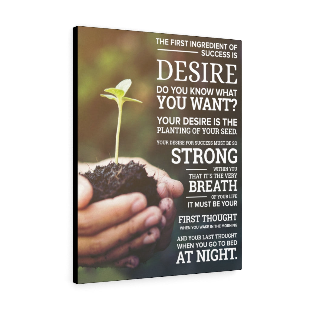 Success Planting Motivational Inspirational Wall Decor for Home Office Gym Inspiring Success Quote Print Ready to Hang Wall Art - Express Your Love Gifts