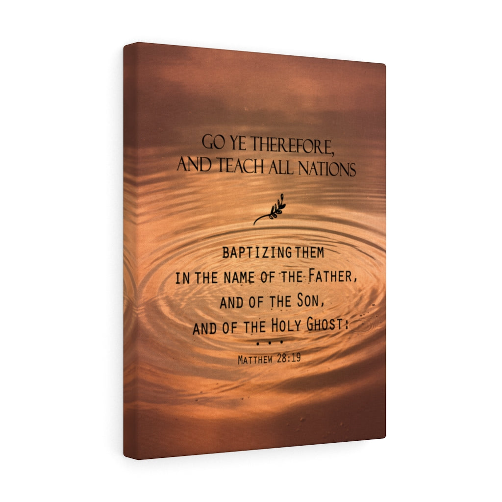 Scripture Walls Teach All Nations Matthew 28:19 Christian Wall Art Bible Verse Print Ready to Hang - Express Your Love Gifts