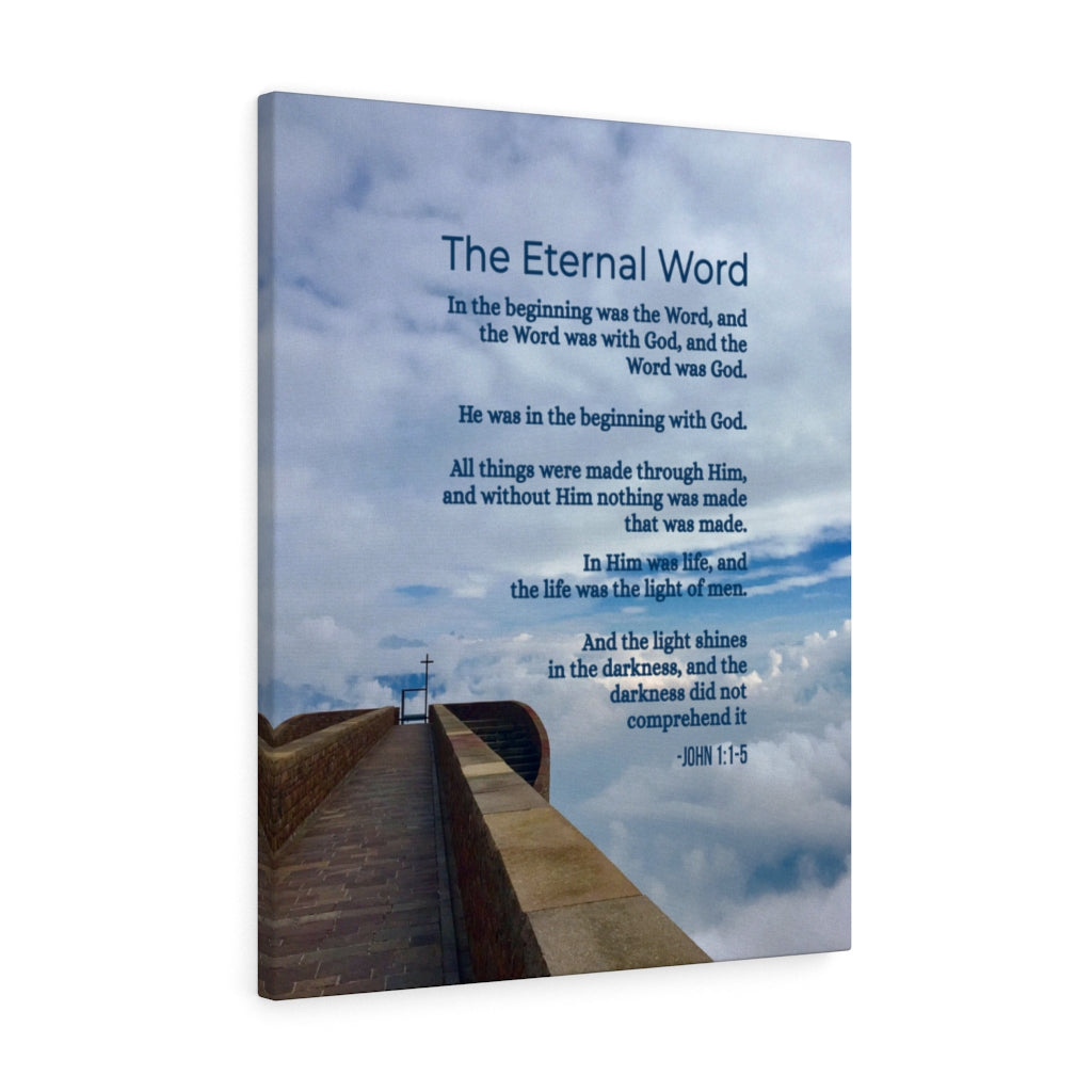 Scripture Walls The Eternal Word John 1:1-5 Christian Wall Art Bible Verse Print Ready to Hang - Express Your Love Gifts