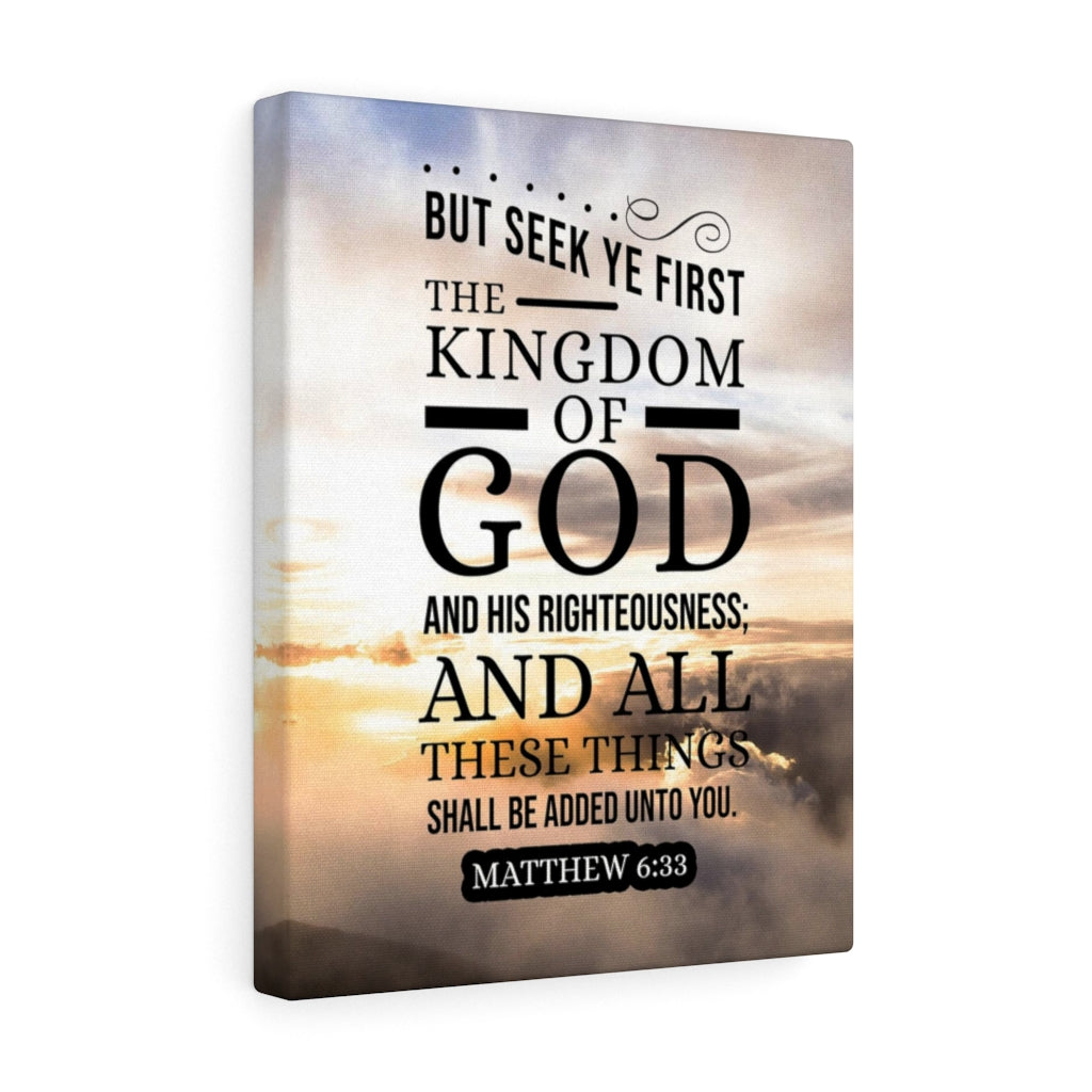 Scripture Walls The Kingdom of God Matthew 6:33 Christian Wall Art Bible Verse Print Ready to Hang - Express Your Love Gifts
