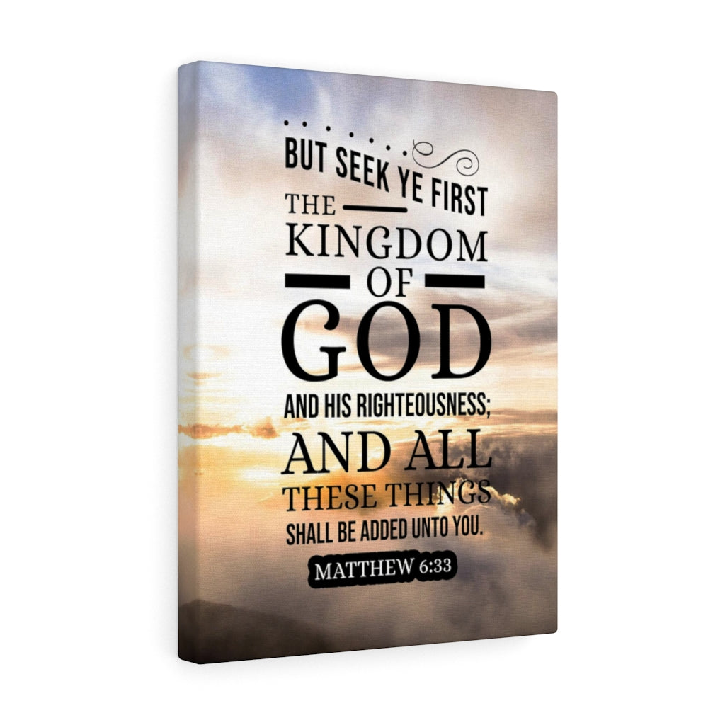 Scripture Walls The Kingdom of God Matthew 6:33 Christian Wall Art Bible Verse Print Ready to Hang - Express Your Love Gifts