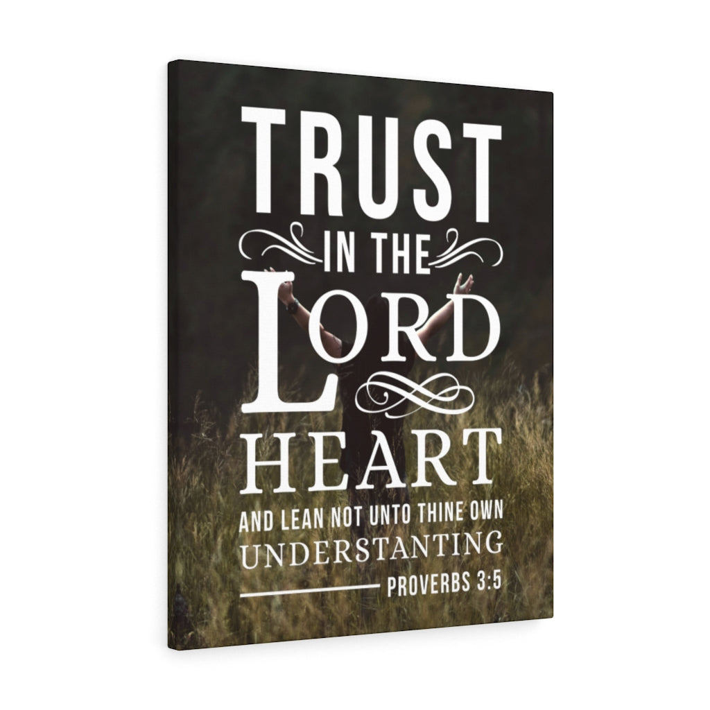 Scripture Walls Trust in the Lord Proverbs 3:5 Christian Wall Art Bible Verse Print Ready to Hang - Express Your Love Gifts