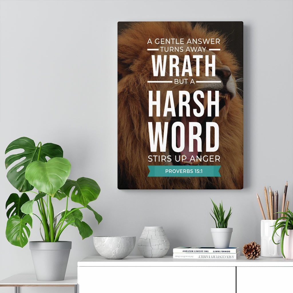 Scripture Walls The Tongue of The Wise Proverbs 15:1 Christian Wall Art Bible Verse Print Ready to Hang - Express Your Love Gifts