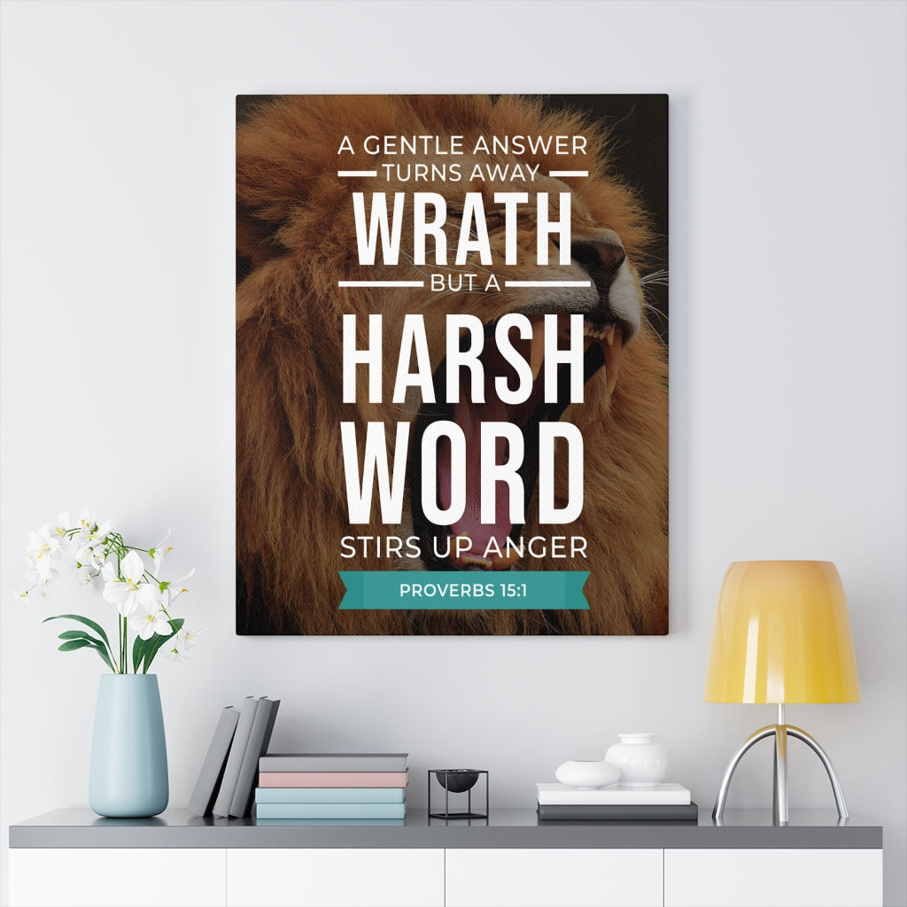Scripture Walls The Tongue of The Wise Proverbs 15:1 Christian Wall Art Bible Verse Print Ready to Hang - Express Your Love Gifts