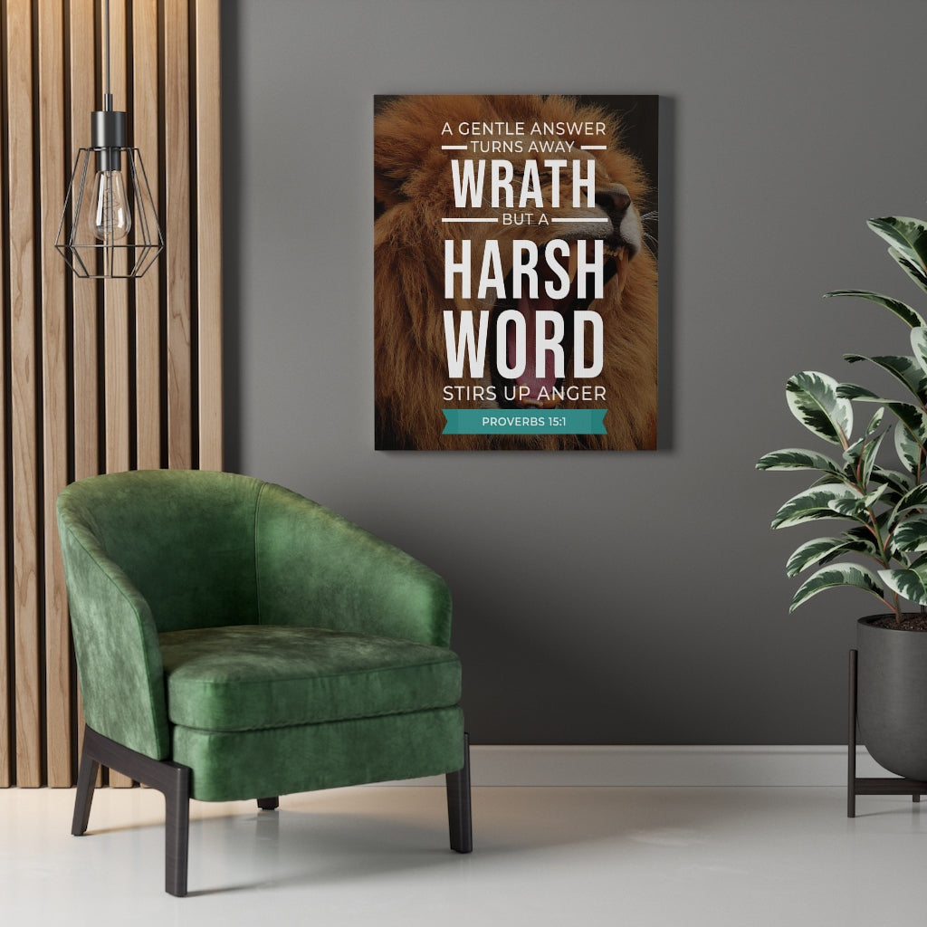 Scripture Walls The Tongue of The Wise Proverbs 15:1 Christian Wall Art Bible Verse Print Ready to Hang - Express Your Love Gifts