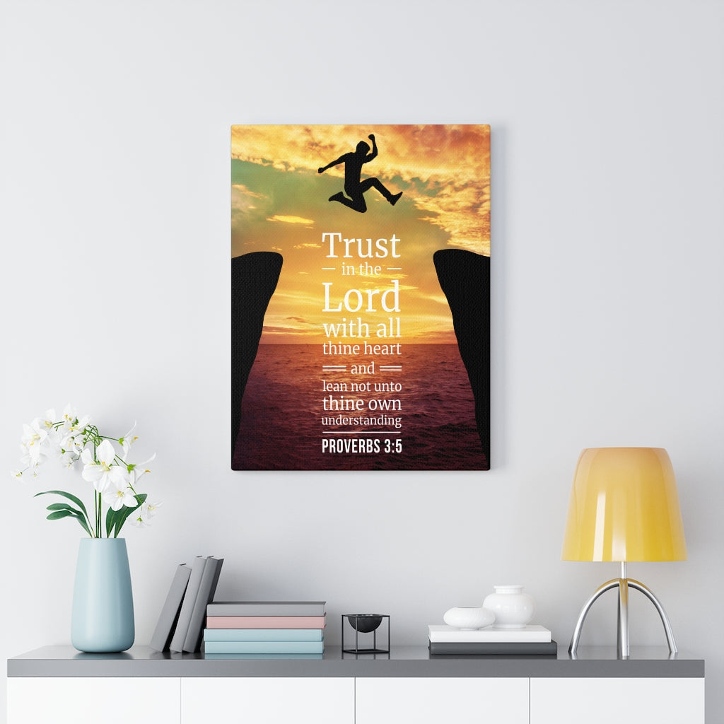 Scripture Walls Trust in The Lord Proverbs 3:5 Christian Wall Art Bible Verse Print Ready to Hang - Express Your Love Gifts