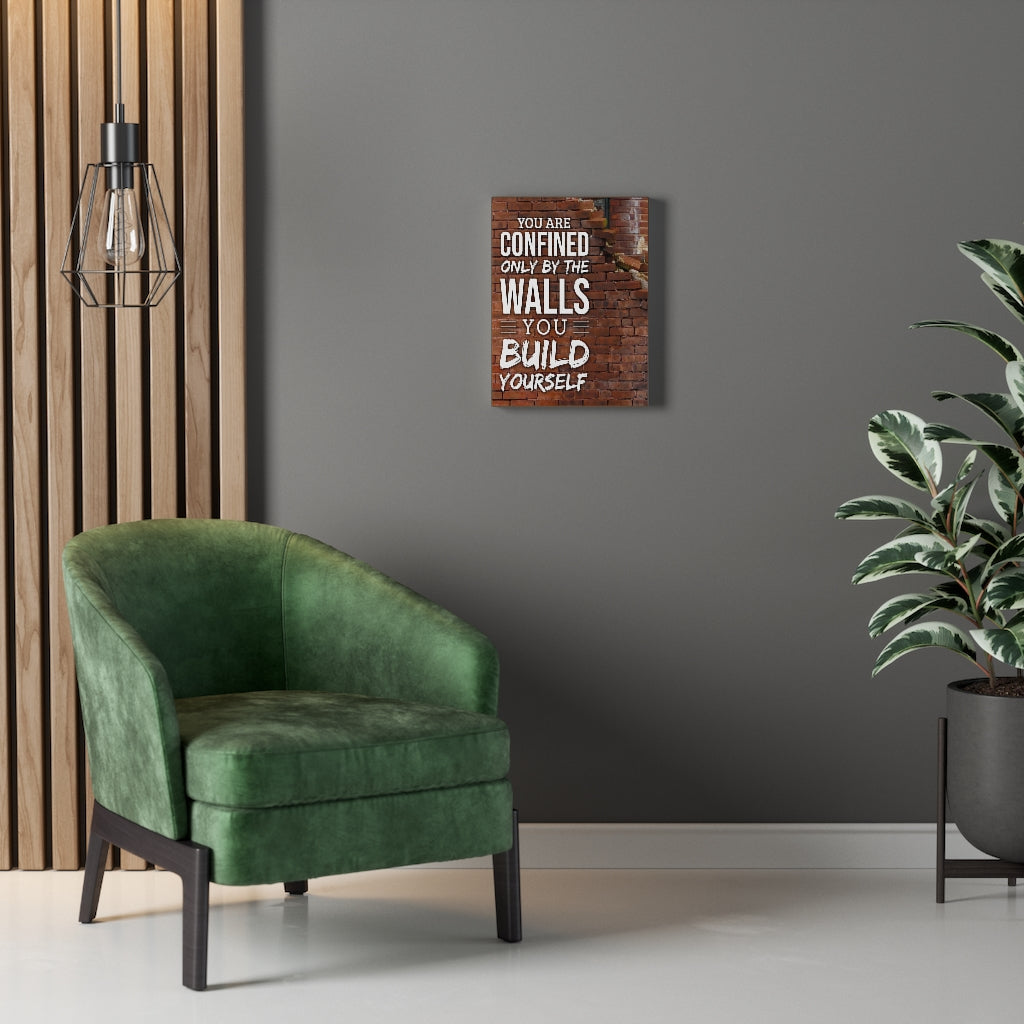 You are Confined Motivational Verse Inspirational Wall Decor for Home Office Gym Inspiring Success Quote Print Ready to Hang Wall Art - Express Your Love Gifts
