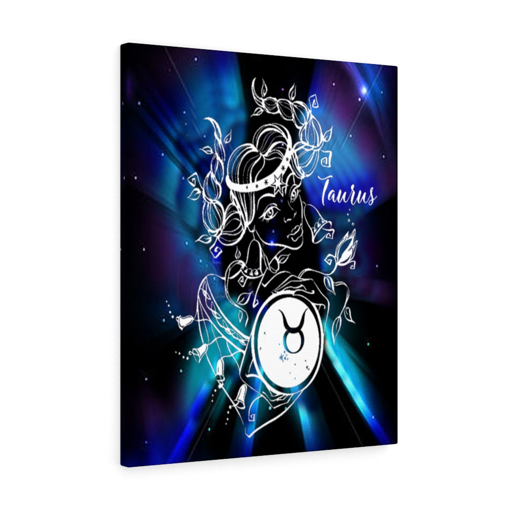 Taurus Zodiac Horoscope Sign Constellation Canvas Print Astrology Home Decor Ready to Hang Artwork - Express Your Love Gifts