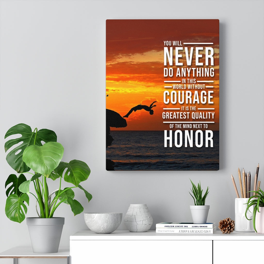 You Will Never Do Anything In This World Motivational Verse Printed On Ready To Hang Wall Art - Express Your Love Gifts