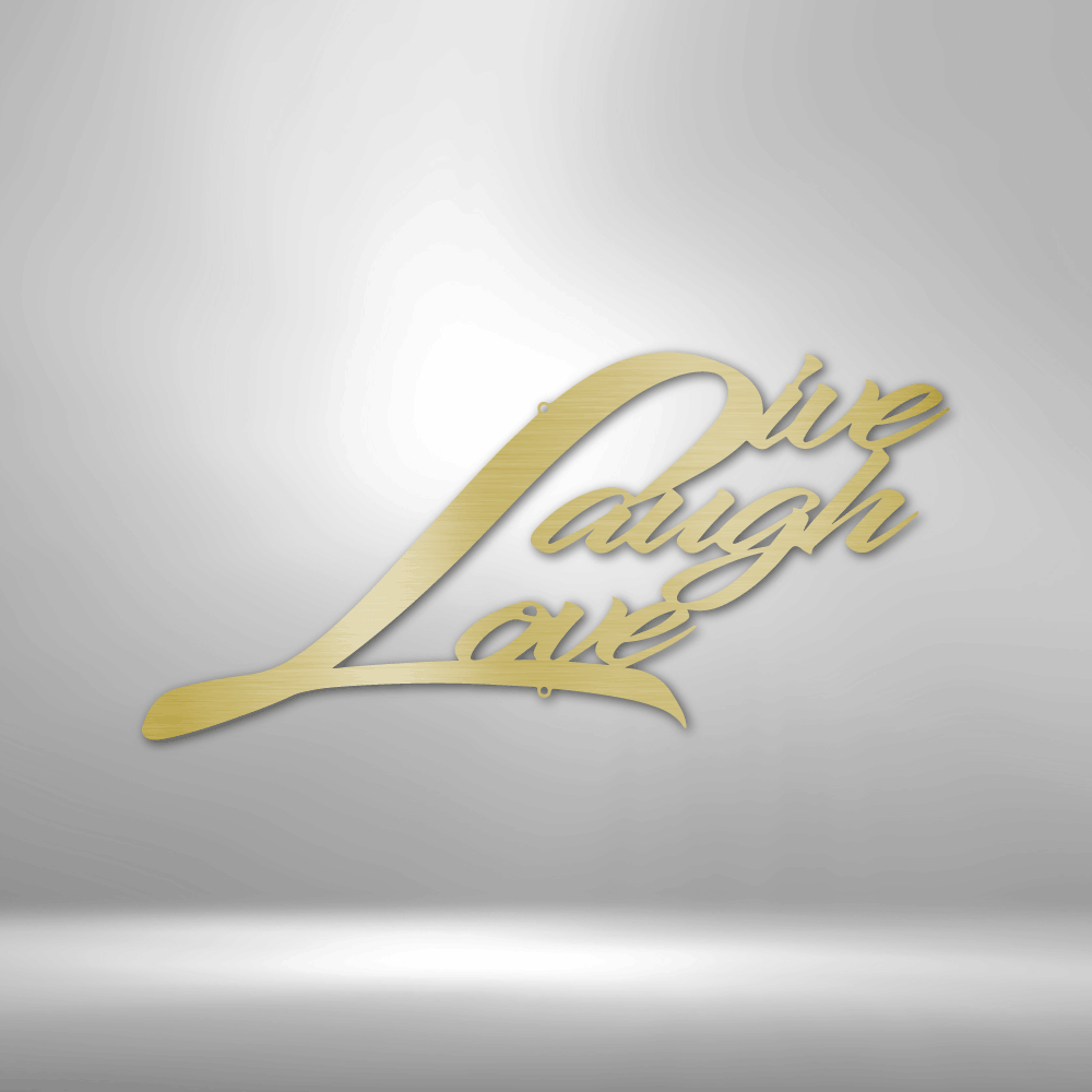 Live Laugh Love Steel Sign Steel Art Wall Metal Decor-Express Your Love Gifts