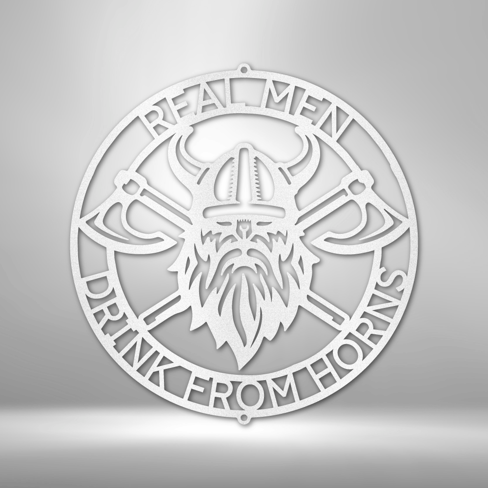 Battle Axe Ring Monogram Steel Sign Steel Art Wall Metal Decor-Express Your Love Gifts