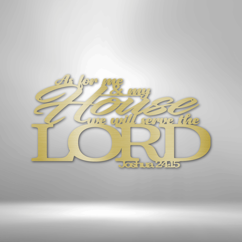 Scripture Walls Joshua 24.15 Bible Verse Steel Sign Steel Art Wall Metal Decor-Express Your Love Gifts