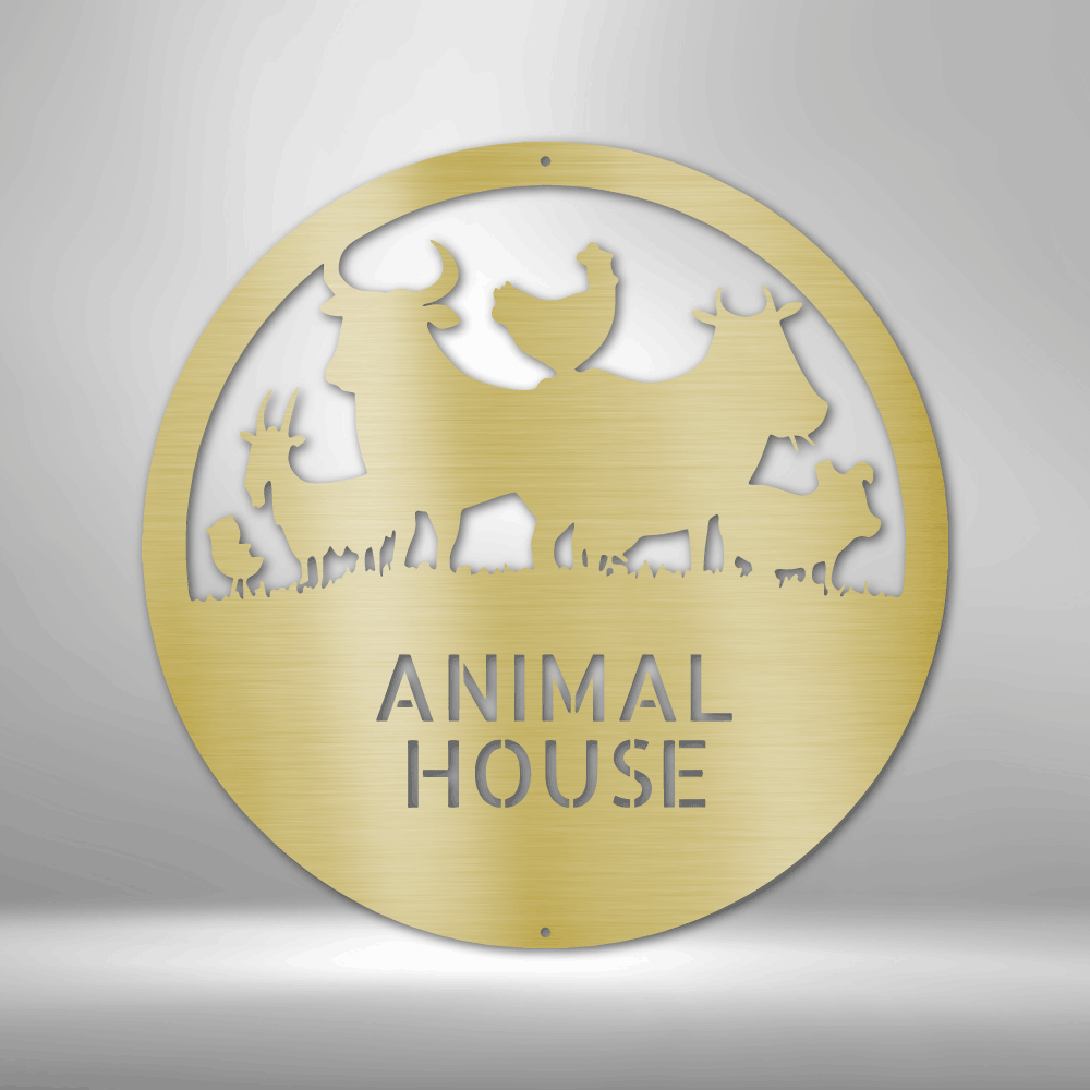 Personalized Animal House Monogram Steel Sign Steel Art Wall Metal Decor-Express Your Love Gifts