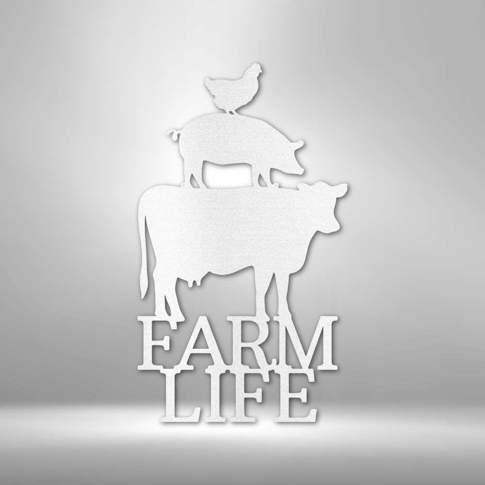 Farm Life Animals Steel Sign Steel Art Wall Metal Decor-Express Your Love Gifts