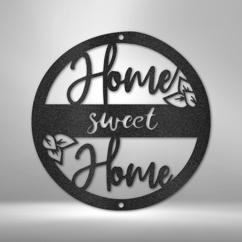 Home Sweet Home Circle Steel Sign Steel Art Wall Metal Decor-Express Your Love Gifts