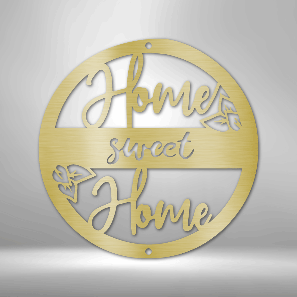 Home Sweet Home Circle Steel Sign Steel Art Wall Metal Decor-Express Your Love Gifts