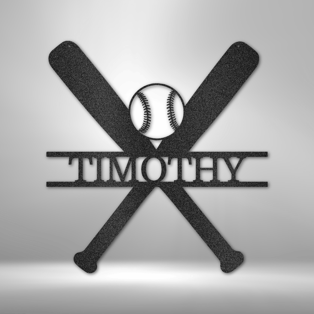 Personalized Batter Up Steel Sign Steel Art Wall Metal Decor-Express Your Love Gifts