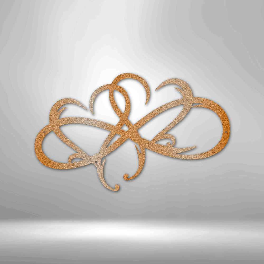 New Infinity Hearts Steel Sign Steel Art Wall Metal Decor-Express Your Love Gifts