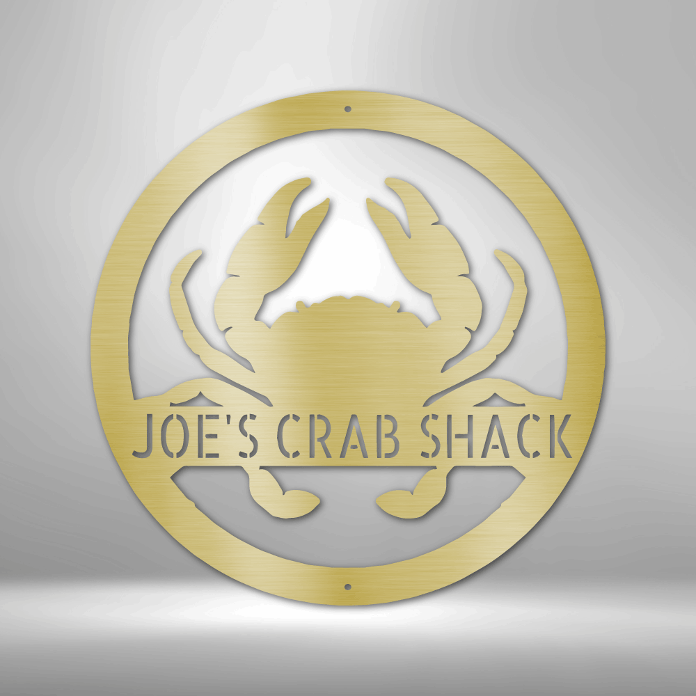 Personalized Crab Monogram Steel Sign Steel Art Wall Metal Decor-Express Your Love Gifts