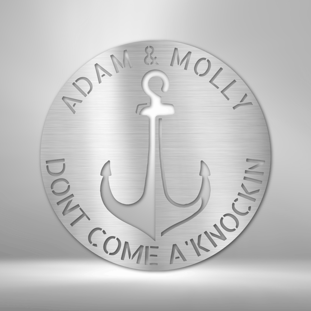 Personalized Anchor Plaque Steel Sign Steel Art Wall Metal Decor-Express Your Love Gifts