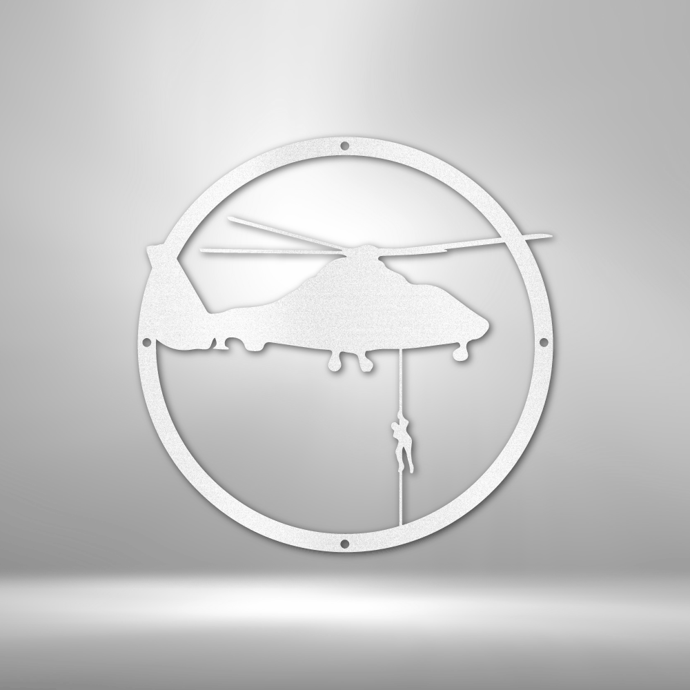 Helicopter Drop Steel Sign Steel Art Wall Metal Decor-Express Your Love Gifts