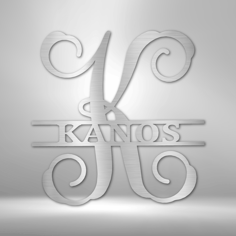 Personalized Vine Family Monogram Steel Sign Steel Art Wall Metal Decor-Express Your Love Gifts