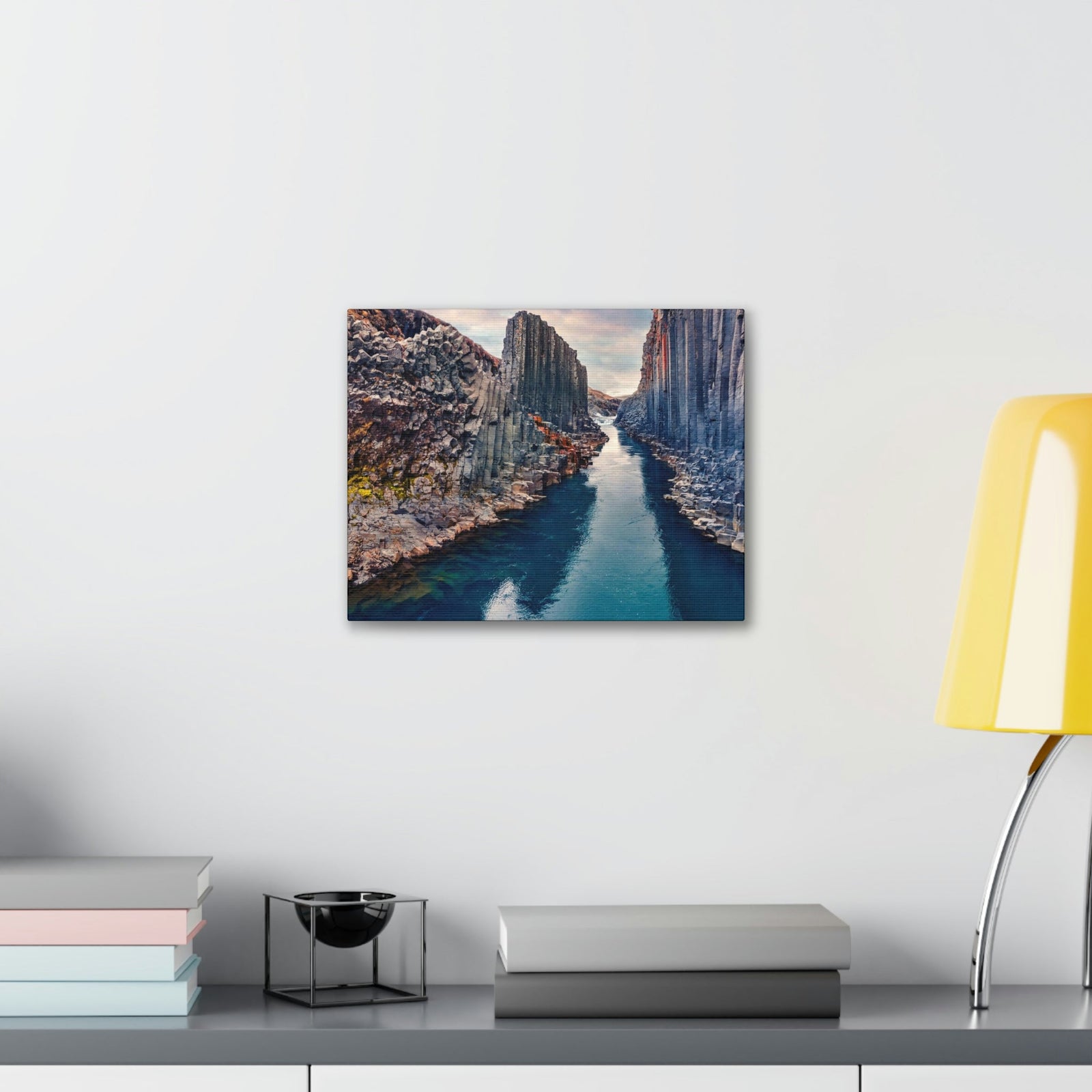 Amazing Morning in a Canyon Scene Beautiful Breathtaking and Spectacular Beauty Nature Scene Great Summer in a Canyon and River Wall Art Ready to Hang Unframed-Express Your Love Gifts