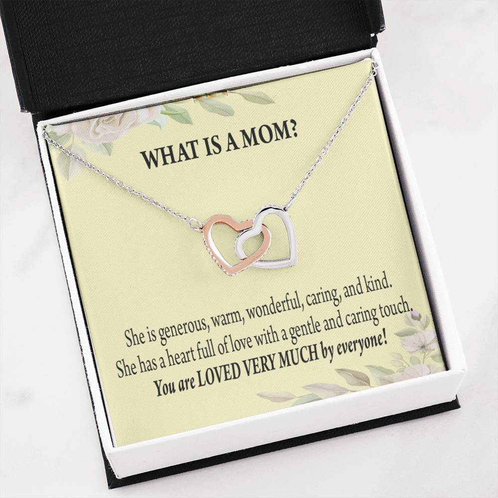 To Mom What Is Mom Inseparable Love Pendant Necklace Keepsake Card-Express Your Love Gifts