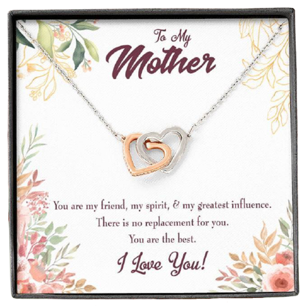Mother Necklace Mom I Love You Inseparable Love Pendant Birthday Keepsake Card-Express Your Love Gifts