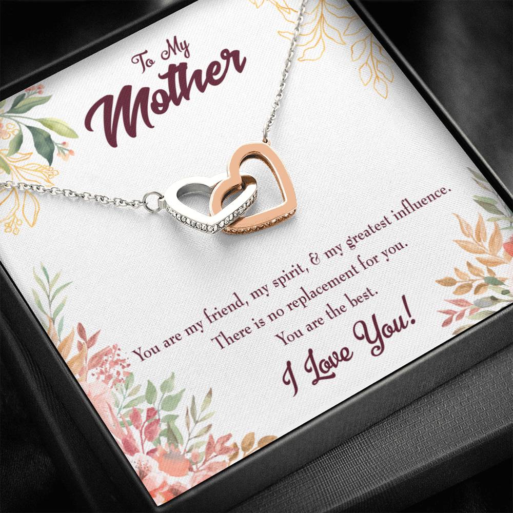 Mother Necklace Mom I Love You Inseparable Love Pendant Birthday Keepsake Card-Express Your Love Gifts