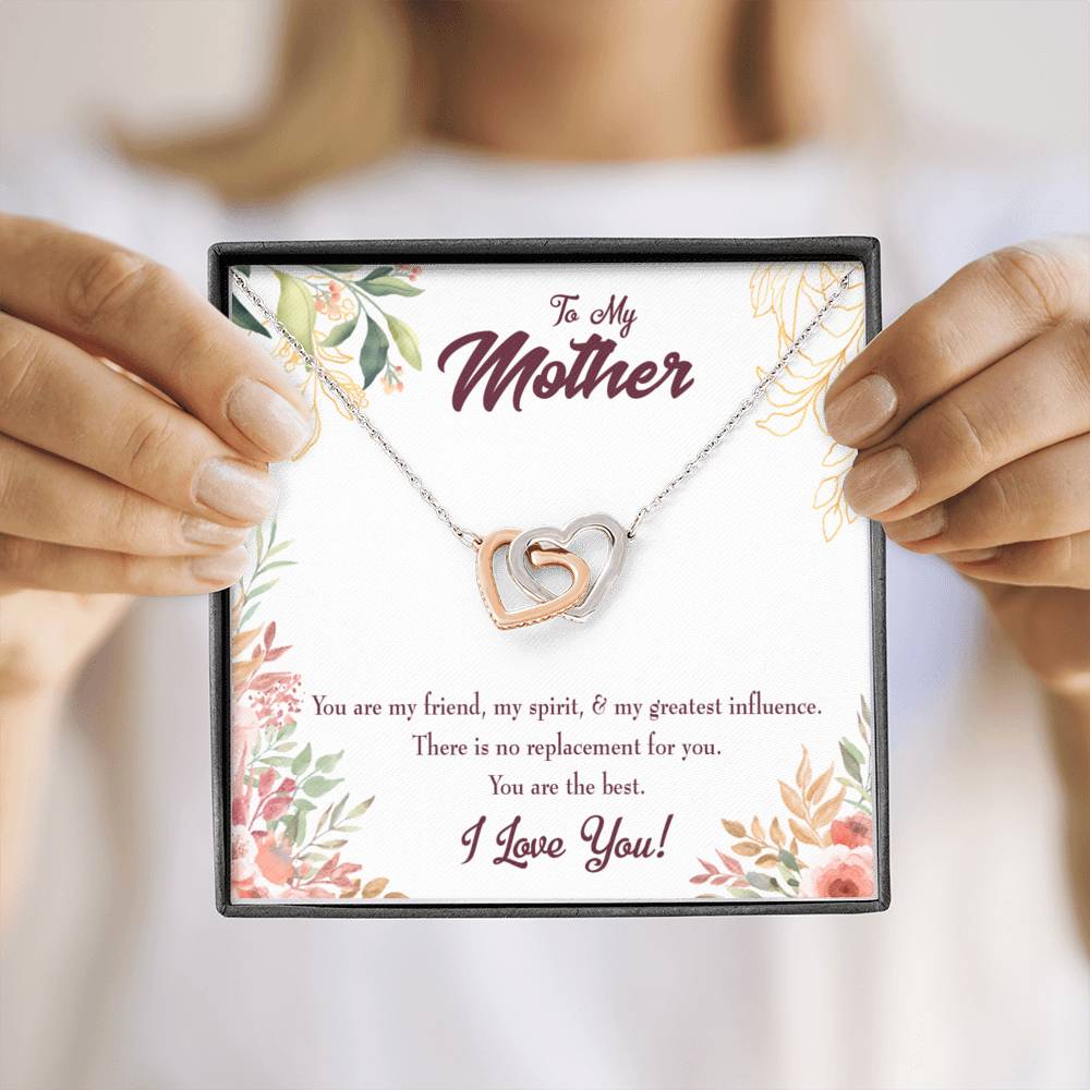 Mother Necklace Mom I Love You Inseparable Love Pendant Birthday Keepsake Card-Express Your Love Gifts