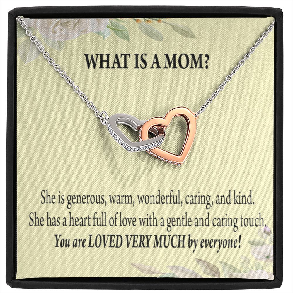 To Mom What Is Mom Inseparable Love Pendant Necklace Keepsake Card-Express Your Love Gifts
