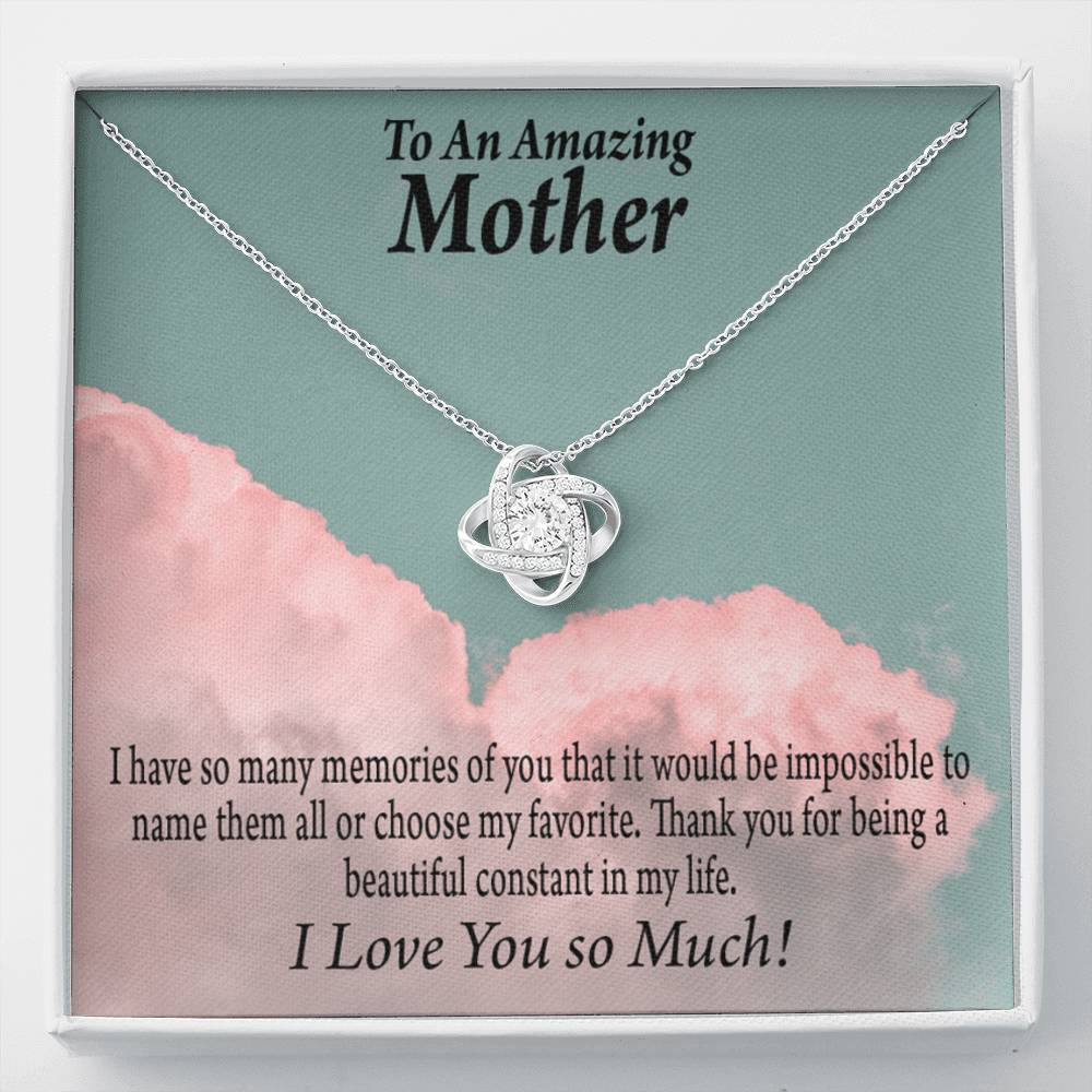 To Mom Constant In My Life Love Knot Message Card From Son Daughter Gift Anniversary Birthday Graduation-Express Your Love Gifts