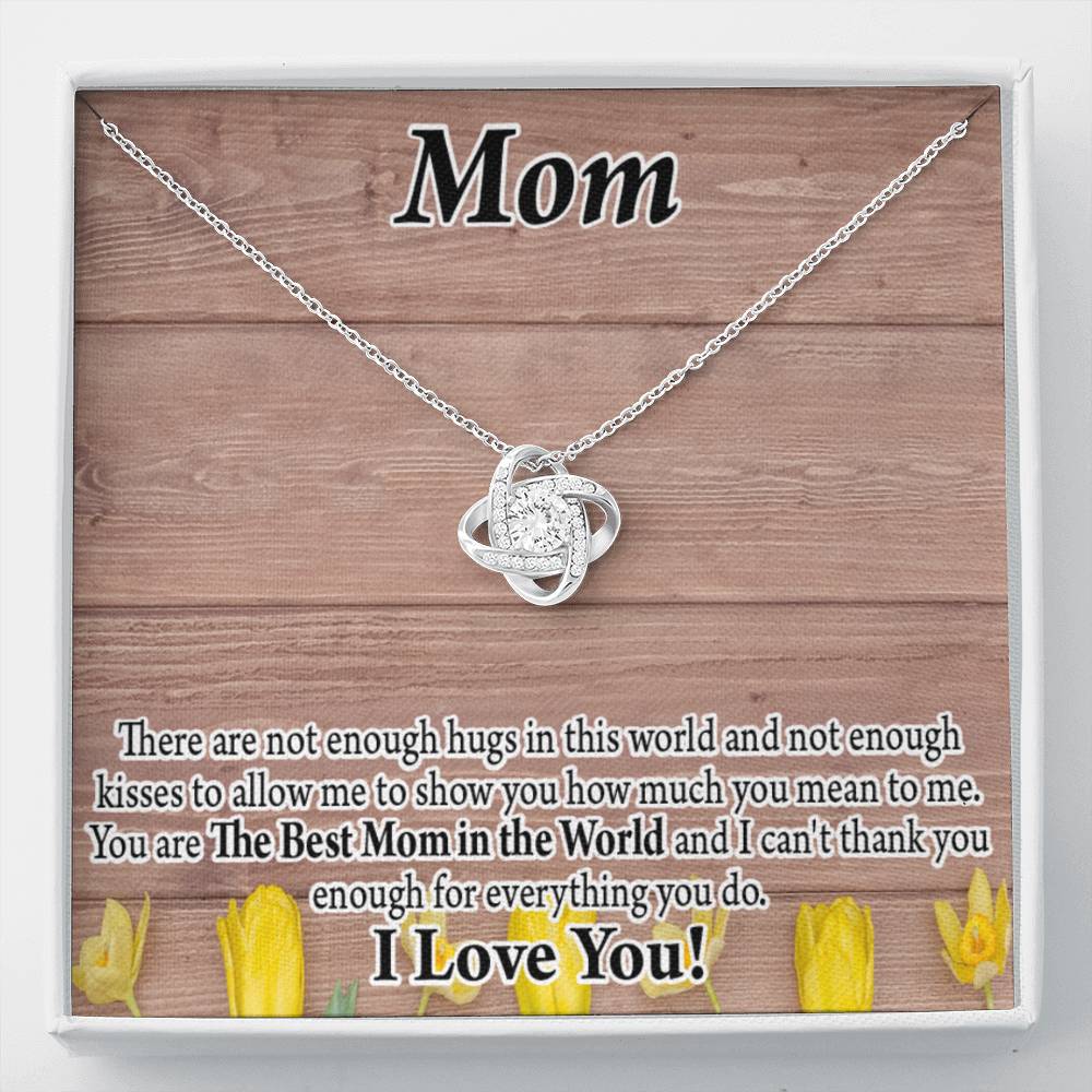 To Mom Best Mom In World Love Knot Message Card From Son Daughter Gift Anniversary Birthday Graduation Mothers Day-Express Your Love Gifts