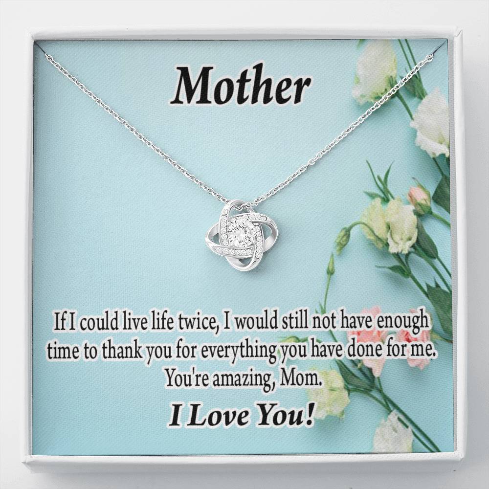 To Mom Not Enough Love Knot Message Card From Son Daughter Gift Anniversary Birthday Graduation Mothers Day-Express Your Love Gifts