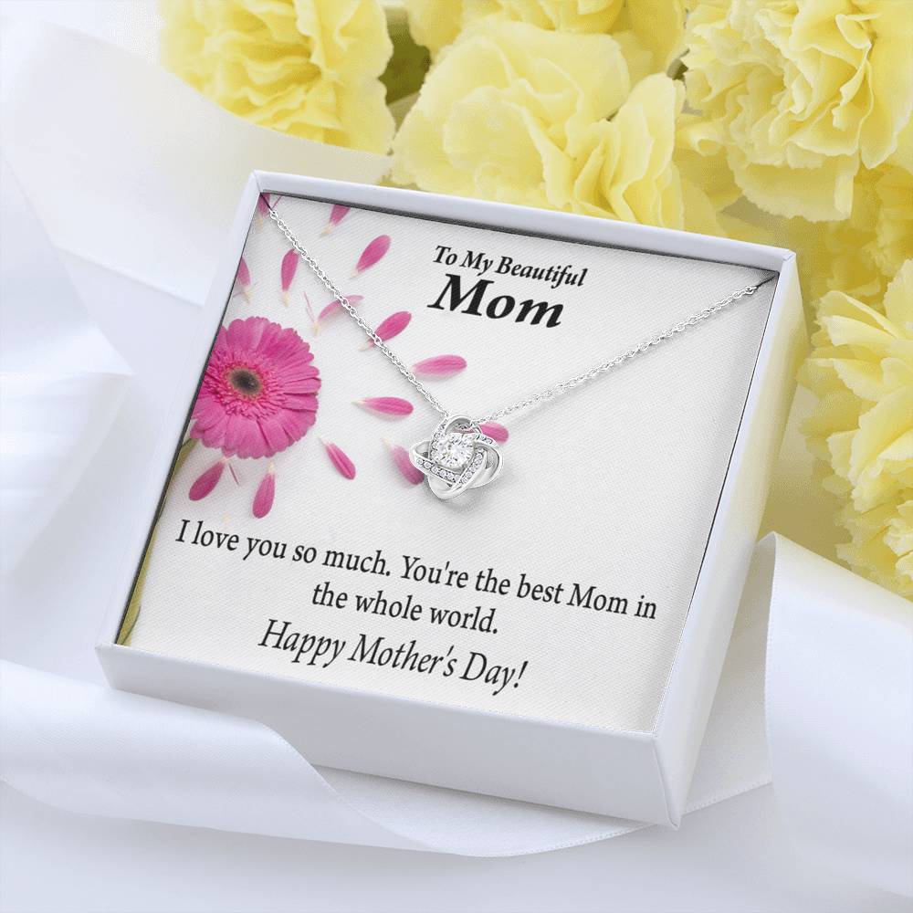 You'Re The Best Happy Mother'S Day Love Knot Pendant Message Card-Express Your Love Gifts