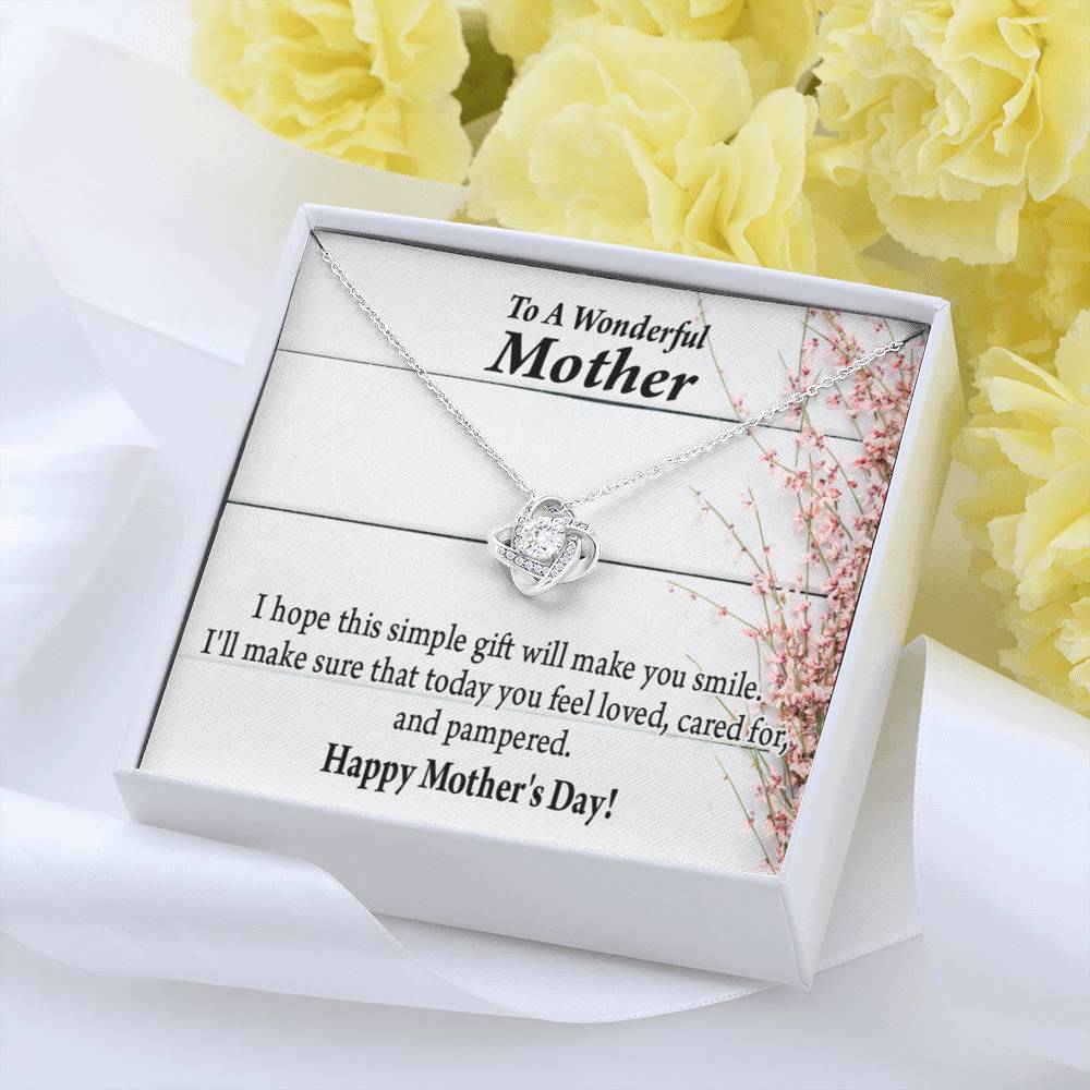 To Mom Love Knot Message Card From Son Daughter Gift Anniversary Birthday Graduation Mothers Day-Express Your Love Gifts