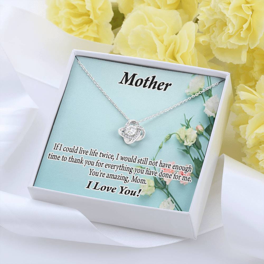 To Mom Not Enough Love Knot Message Card From Son Daughter Gift Anniversary Birthday Graduation Mothers Day-Express Your Love Gifts