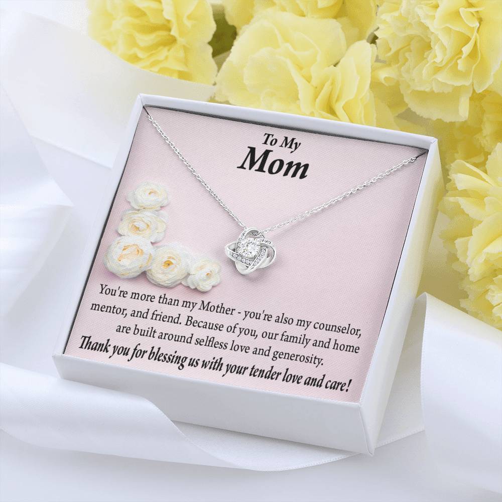 To Mom More Than My Mother Love Knot Message Card From Son Daughter Gift Anniversary Birthday Graduation Mothers Day-Express Your Love Gifts