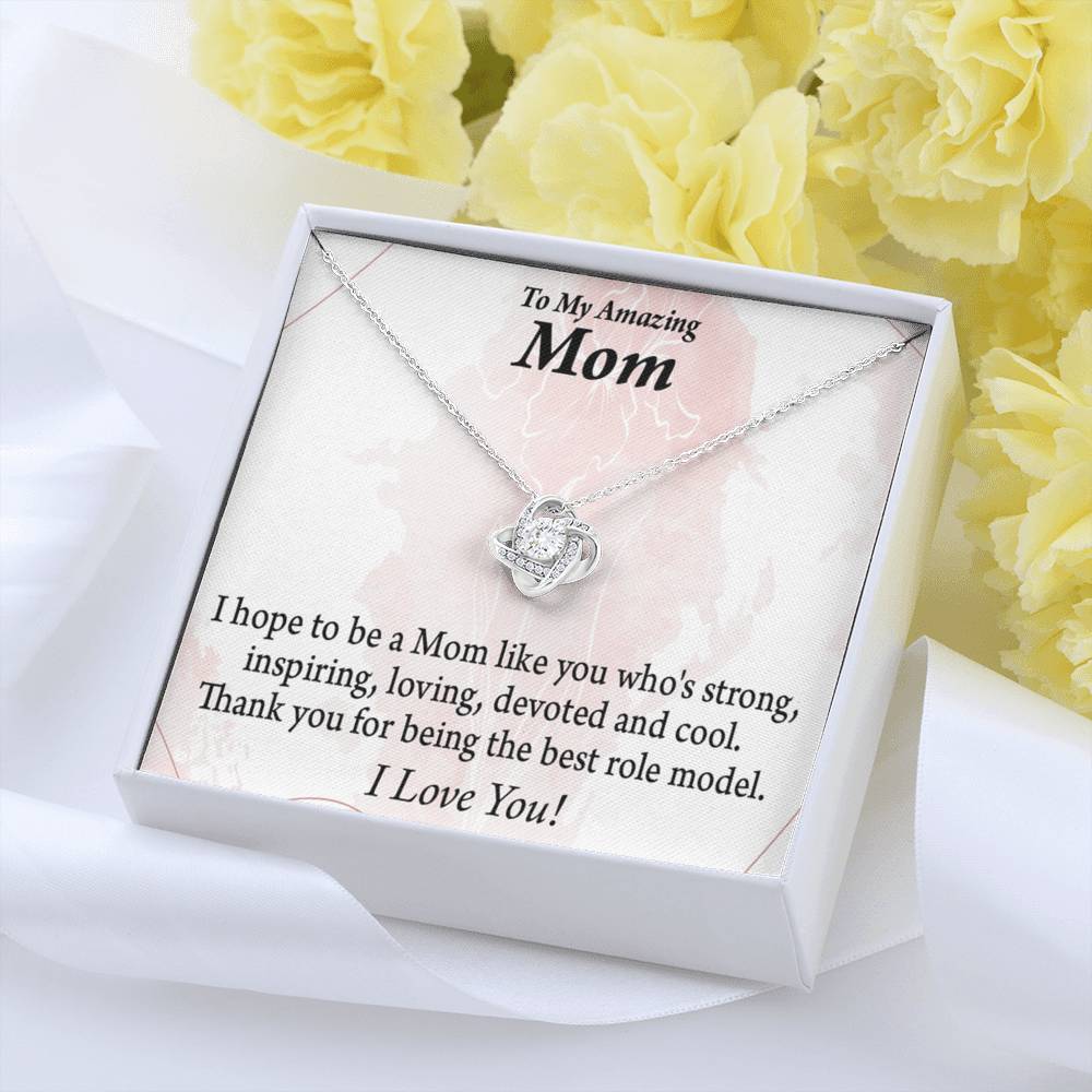 Mom You'Re The Greatest! Love Knot Message Card From Son Daughter Gift Anniversary Birthday Graduation Mothers Day-Express Your Love Gifts