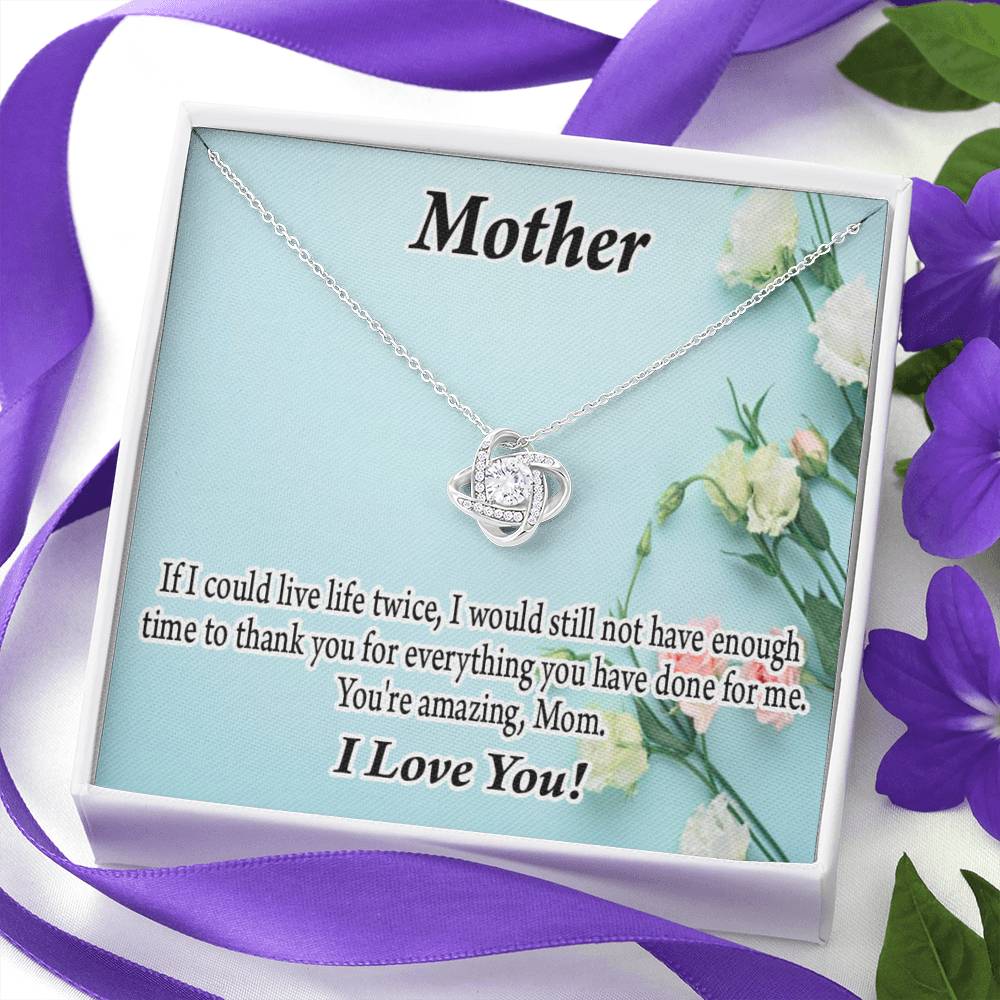 To Mom Not Enough Love Knot Message Card From Son Daughter Gift Anniversary Birthday Graduation Mothers Day-Express Your Love Gifts