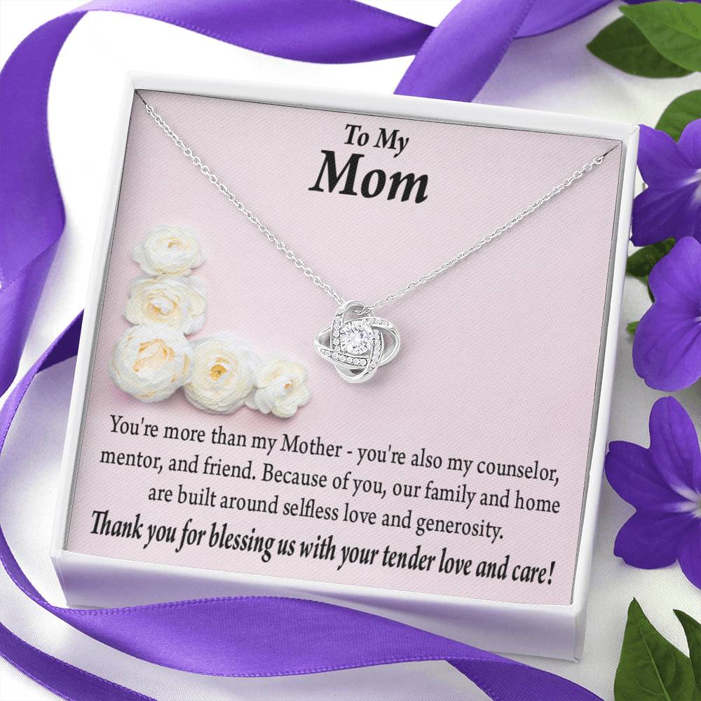 To Mom More Than My Mother Love Knot Message Card From Son Daughter Gift Anniversary Birthday Graduation Mothers Day-Express Your Love Gifts