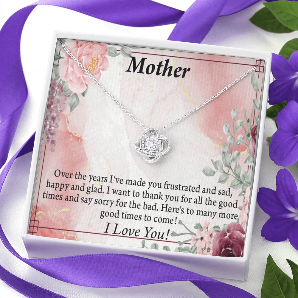 To Mother More Good Times Love Knot Message Card From Son Daughter Gift Anniversary Birthday Graduation Mothers-Express Your Love Gifts