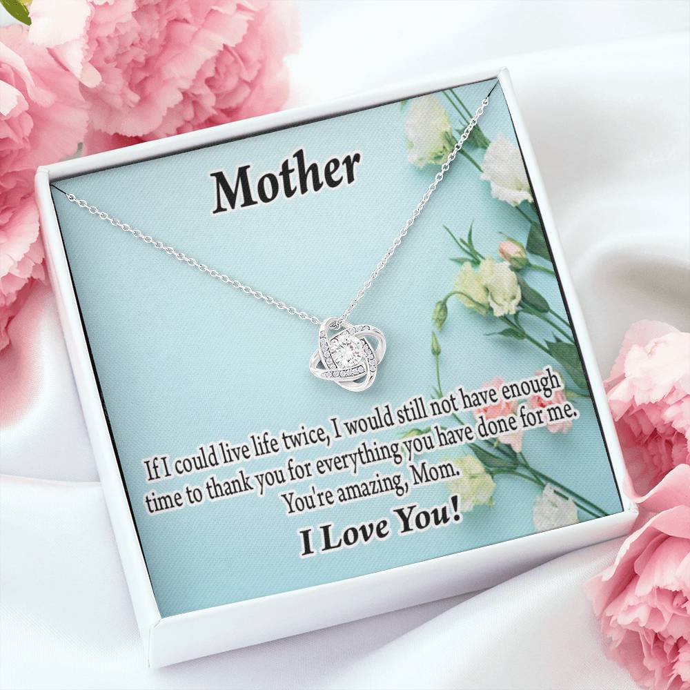 To Mom Not Enough Love Knot Message Card From Son Daughter Gift Anniversary Birthday Graduation Mothers Day-Express Your Love Gifts