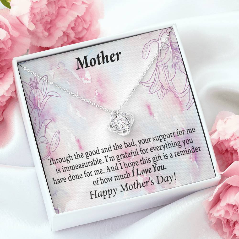 Happy Mother'S Day So Grateful Love Knot Message Card From Son Daughter Gift Anniversary Birthday Graduation Mothers Day-Express Your Love Gifts