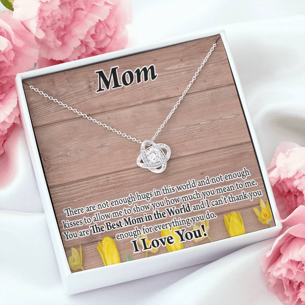 To Mom Best Mom In World Love Knot Message Card From Son Daughter Gift Anniversary Birthday Graduation Mothers Day-Express Your Love Gifts
