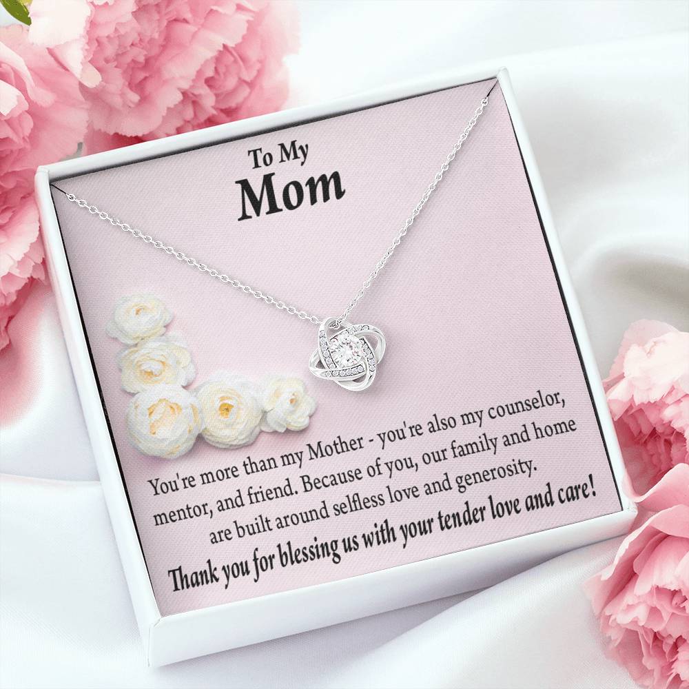 To Mom More Than My Mother Love Knot Message Card From Son Daughter Gift Anniversary Birthday Graduation Mothers Day-Express Your Love Gifts