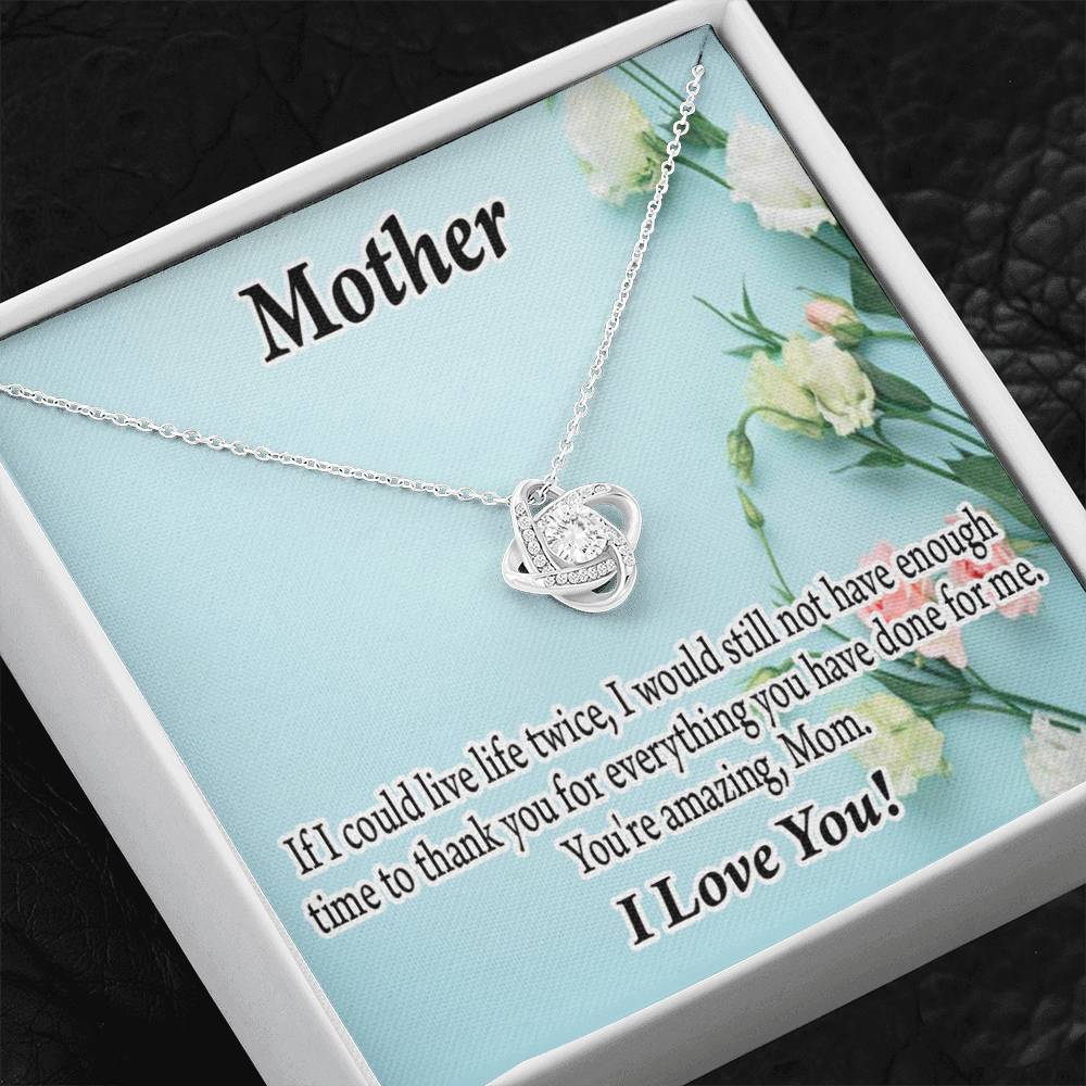 To Mom Not Enough Love Knot Message Card From Son Daughter Gift Anniversary Birthday Graduation Mothers Day-Express Your Love Gifts